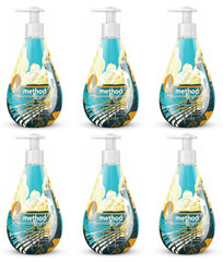 Method Sequoia Woodlands handsoap gel bottle shows forest-inspired scent for refreshing cleansing.