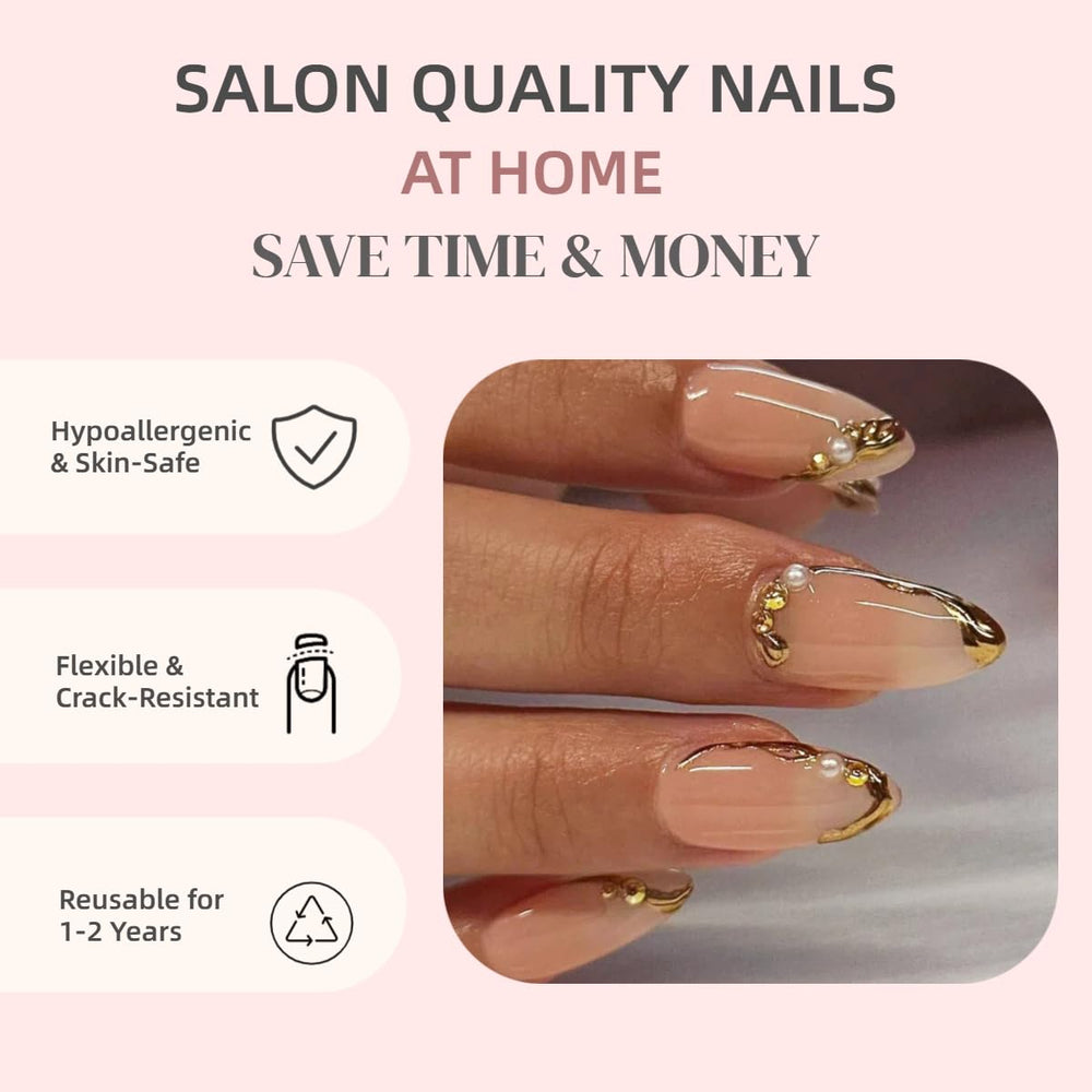 Meticula medium size nails ensure comfortable fit for most users.