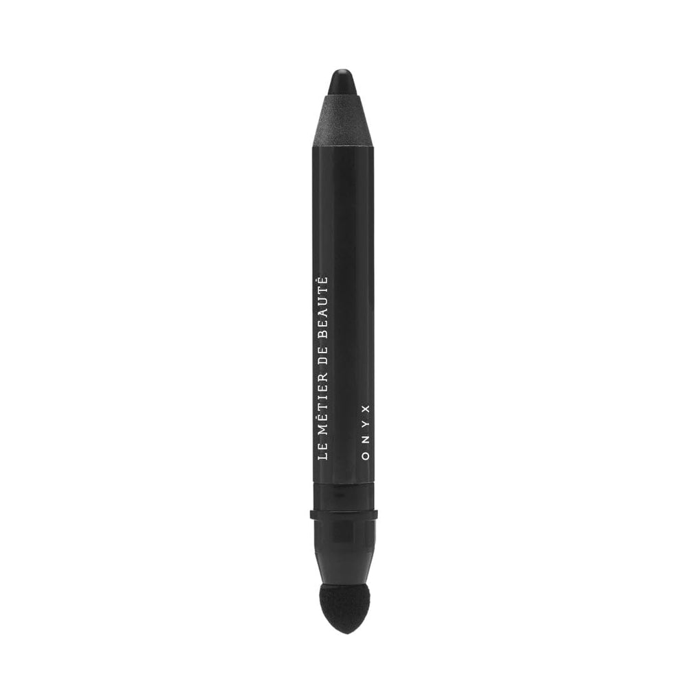 Metier Le Deux eye pencil in Onyx creamy texture close-up for smooth glide