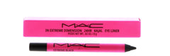 metrey MAC In Extreme Dimension 24Hr kajal eye liner black swatch for bold color