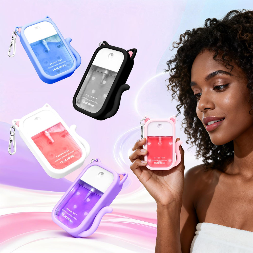 Metyond precise fit protects 30ml Touchland bottle from bumps and leaks.