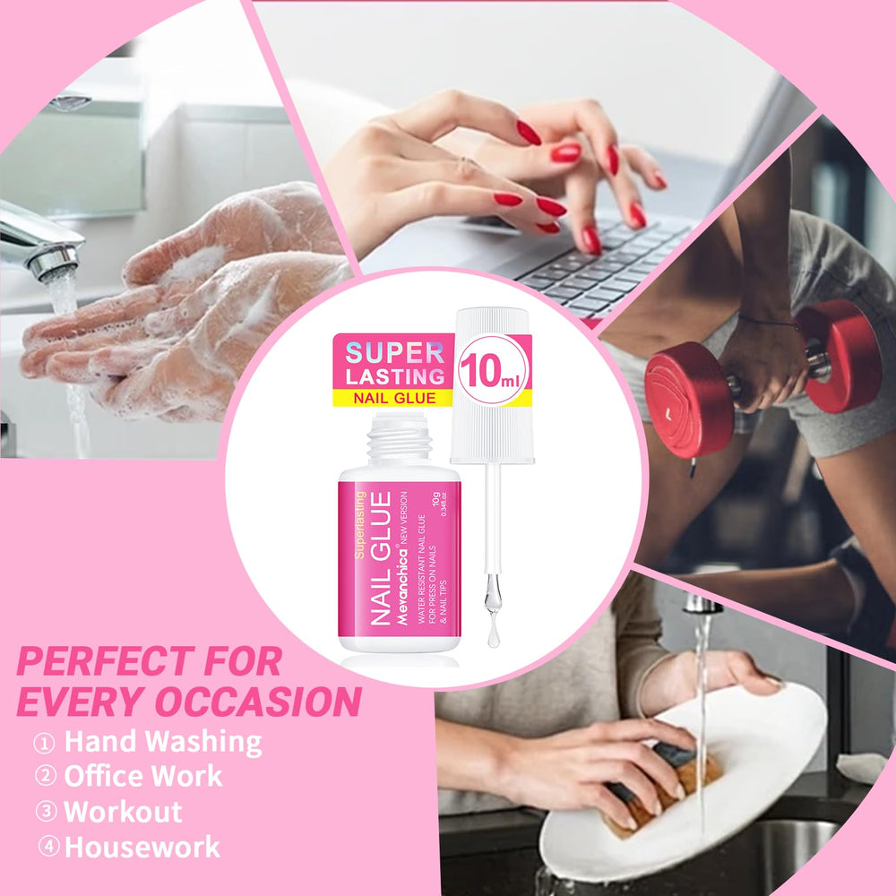Mevanchica nail tips kit designed for durable false nail extensions.