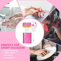 Mevanchica nail tips kit designed for durable false nail extensions.