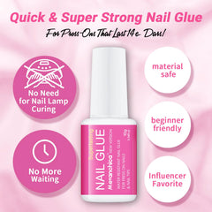 Mevanchica press-on nails ready for quick, secure wear.
