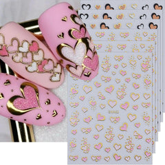 MEZYKAP heart-sticker-set for quick salon-quality nails.
