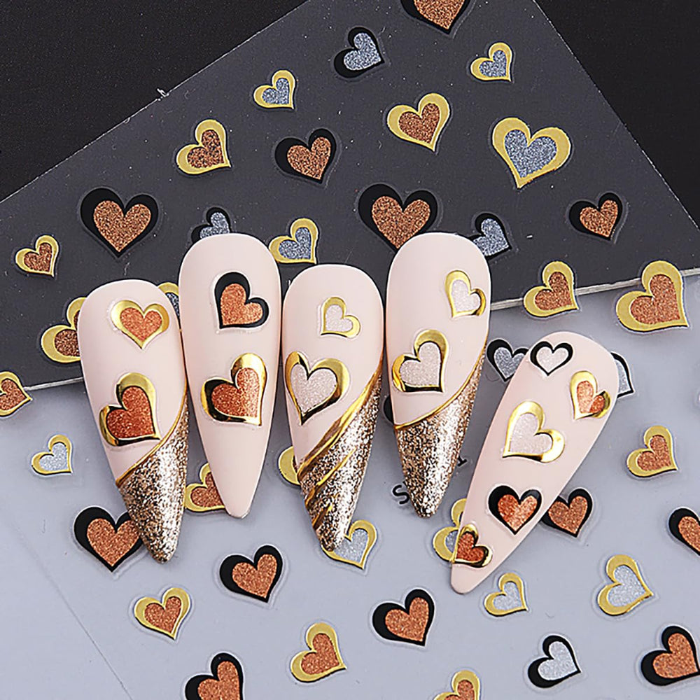 MEZYKAP Valentine nail art decals for home or salon use.
