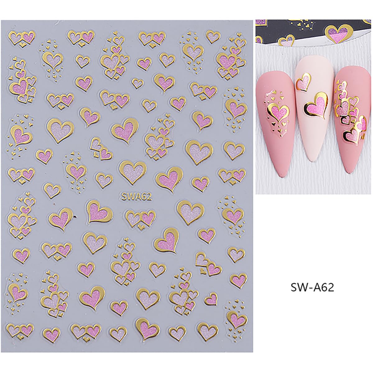 MEZYKAP versatile-use stickers for nails and other surfaces.