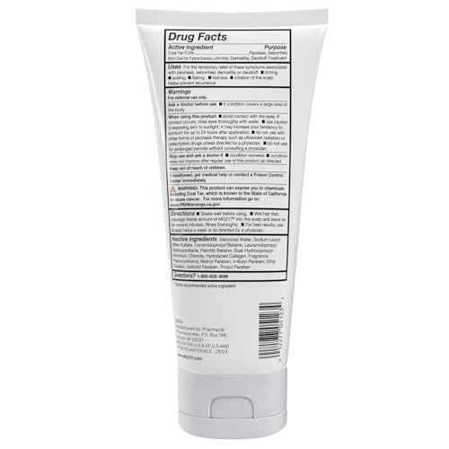 MG217 Psoriasis Shampoo cap, easy-to-use dosing for regular scalp care.
