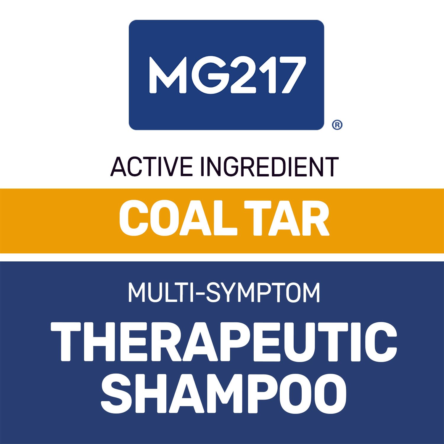 MG217 Psoriasis Shampoo packaging, 8 fl oz bottle ready for routine care.