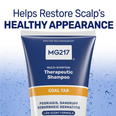 MG217 Psoriasis Shampoo pour action on wet hair, start soothing scalp quickly.