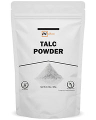 mGanna talc powder in a jar for smooth, even facial application.