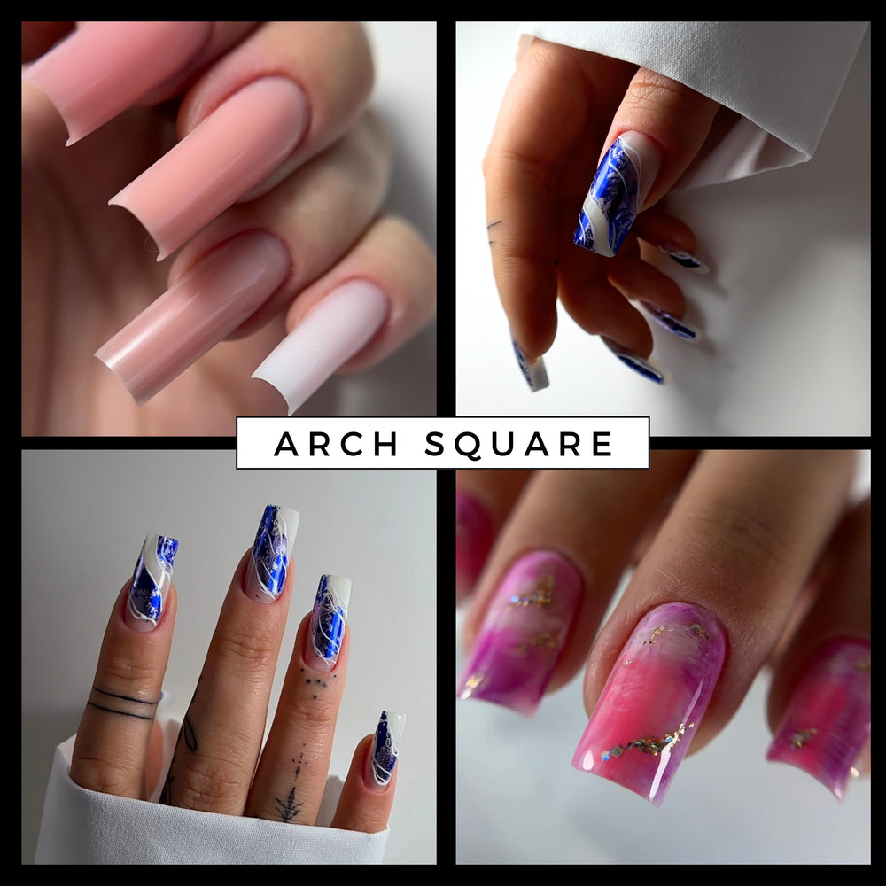 MGART nail forms require no cutting, just shape the free edge.