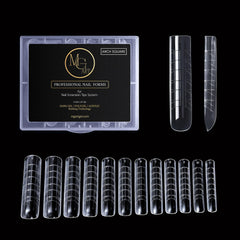 MGART Dual Forms Arch Square with flat inner surface for precise nail structure.