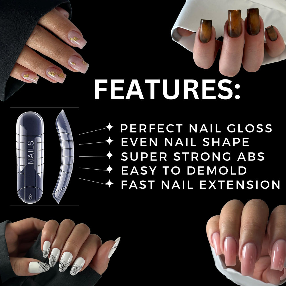 MGART Dual Nail Forms require no cutting, making edge finishing quick.