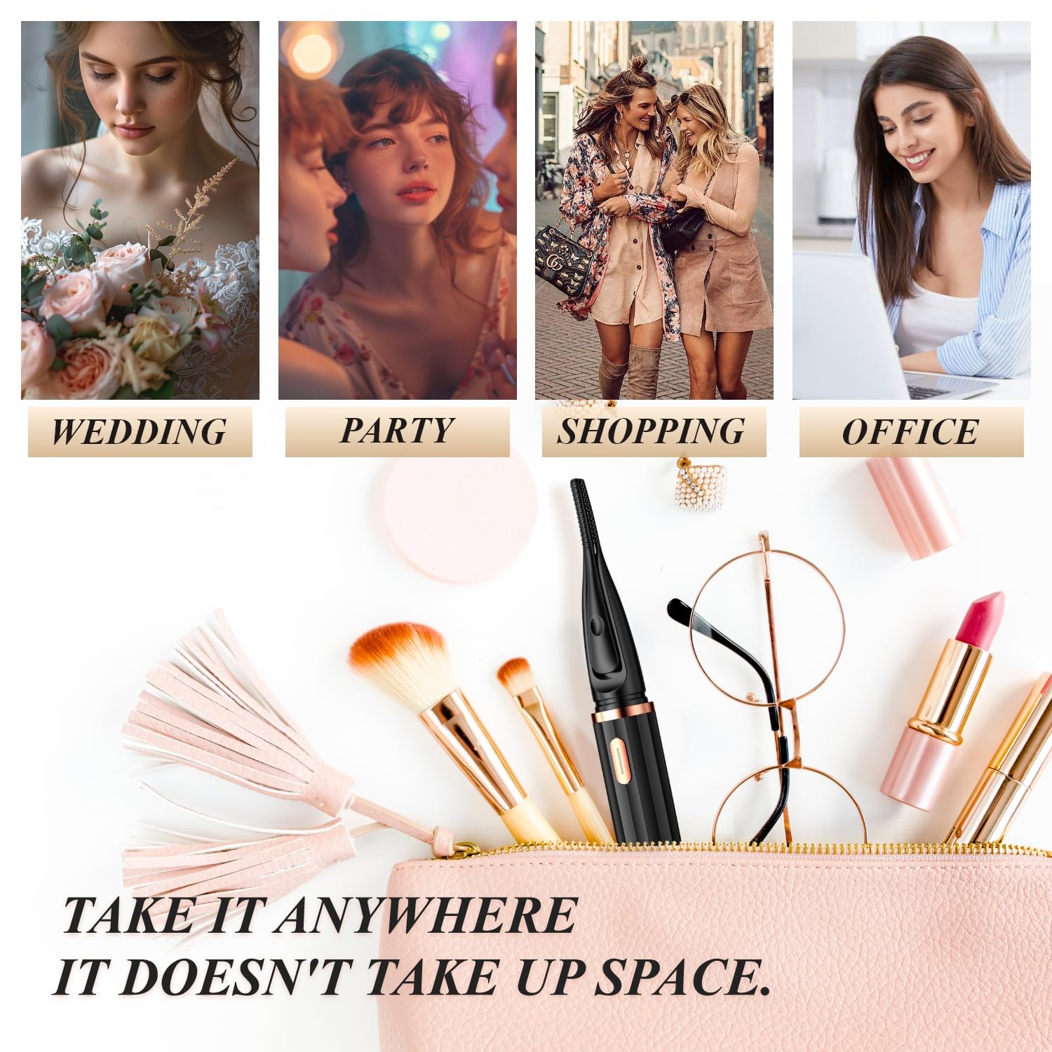 MGKO anti-scalding teeth protect skin while curling.