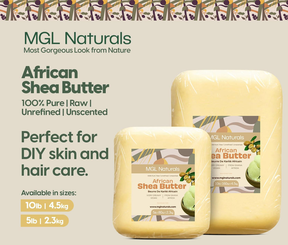 MGL Naturals unrefined shea preserves natural texture and benefits