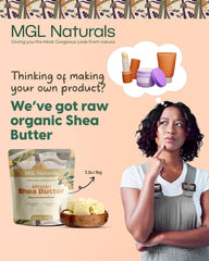 MGL Naturals Shea Butter hair daily-use for soft, manageable strands.