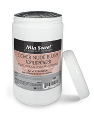 Mia Secret Cover Nude Blush acrylic powder collection showing color range for natural-looking nails.