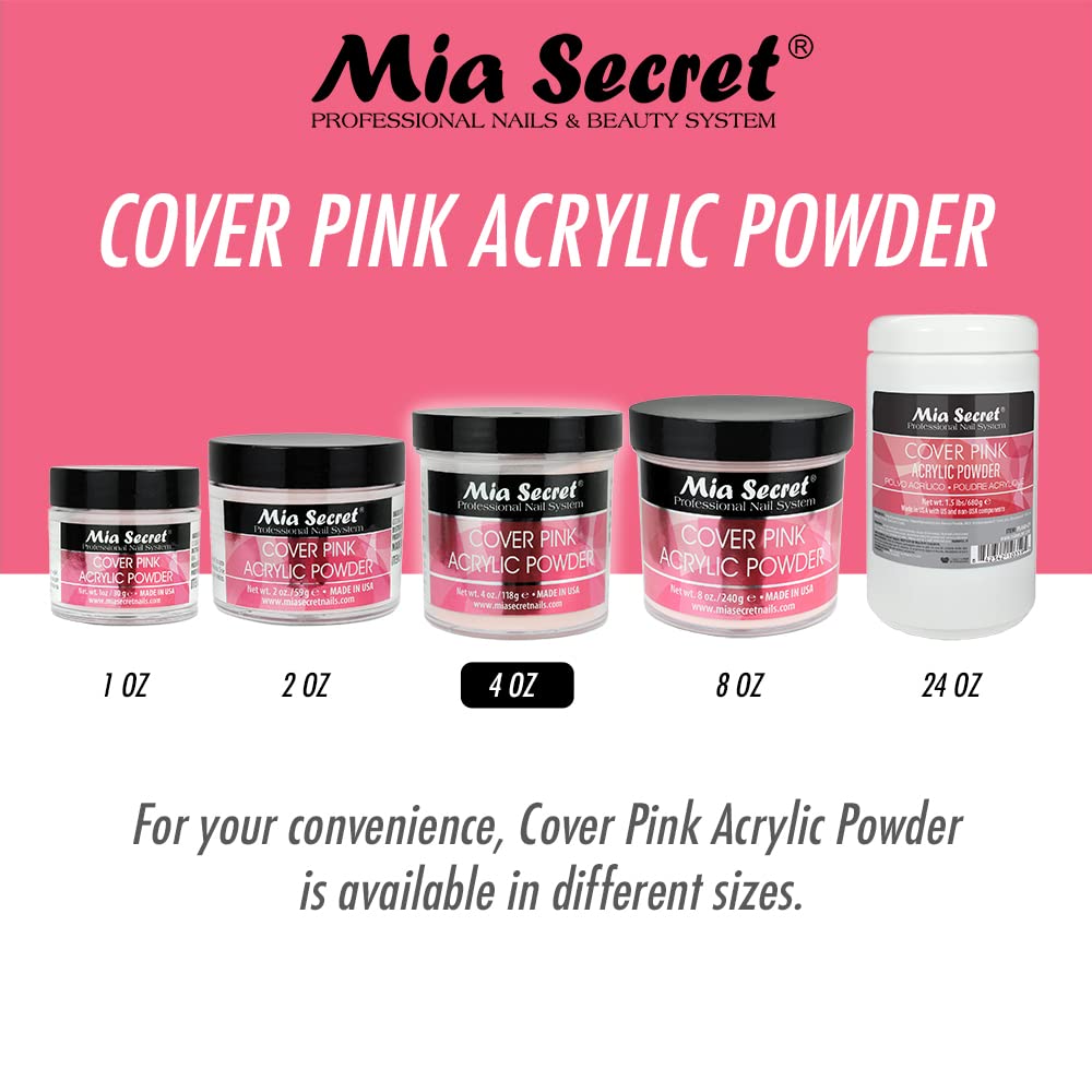 Mia Secret cover pink 4 oz powder ideal for both pros and beginners