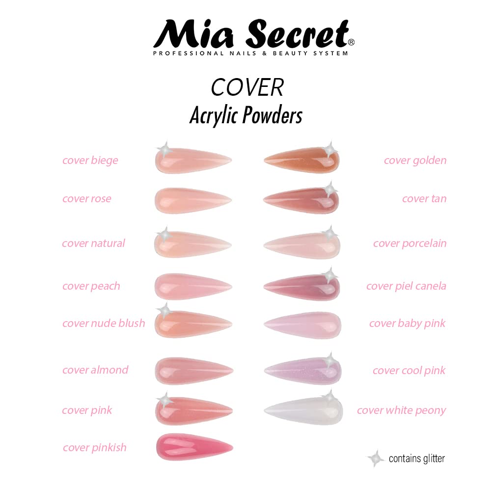 Mia Secret cover pink acrylic powder delivers lasting, natural-looking results