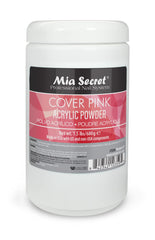 Mia Secret Cover Pink acrylic powder in a 1.5 lb bag, close-up showing smooth consistency
