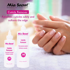 Mia Secret label closeup showing trusted formula for professional nail care.