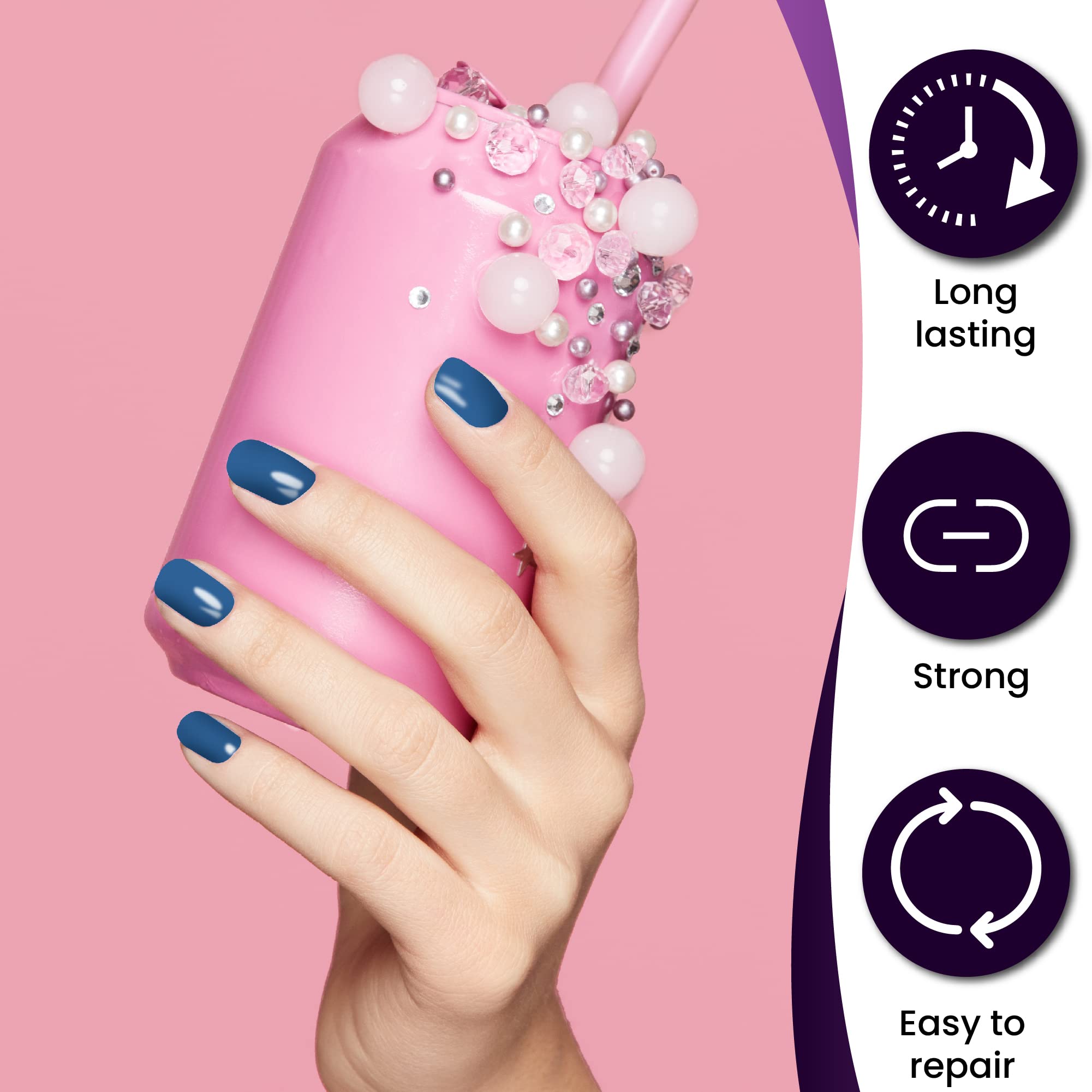 Mia Secret Fruity Collection packaging highlights a 12-color acrylic powder set, ideal for professional nail art.