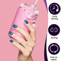 Mia Secret Fruity Collection packaging highlights a 12-color acrylic powder set, ideal for professional nail art.