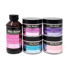 Mia Secret liquid monomer 4 oz bottle pour for smooth polymer performance.
