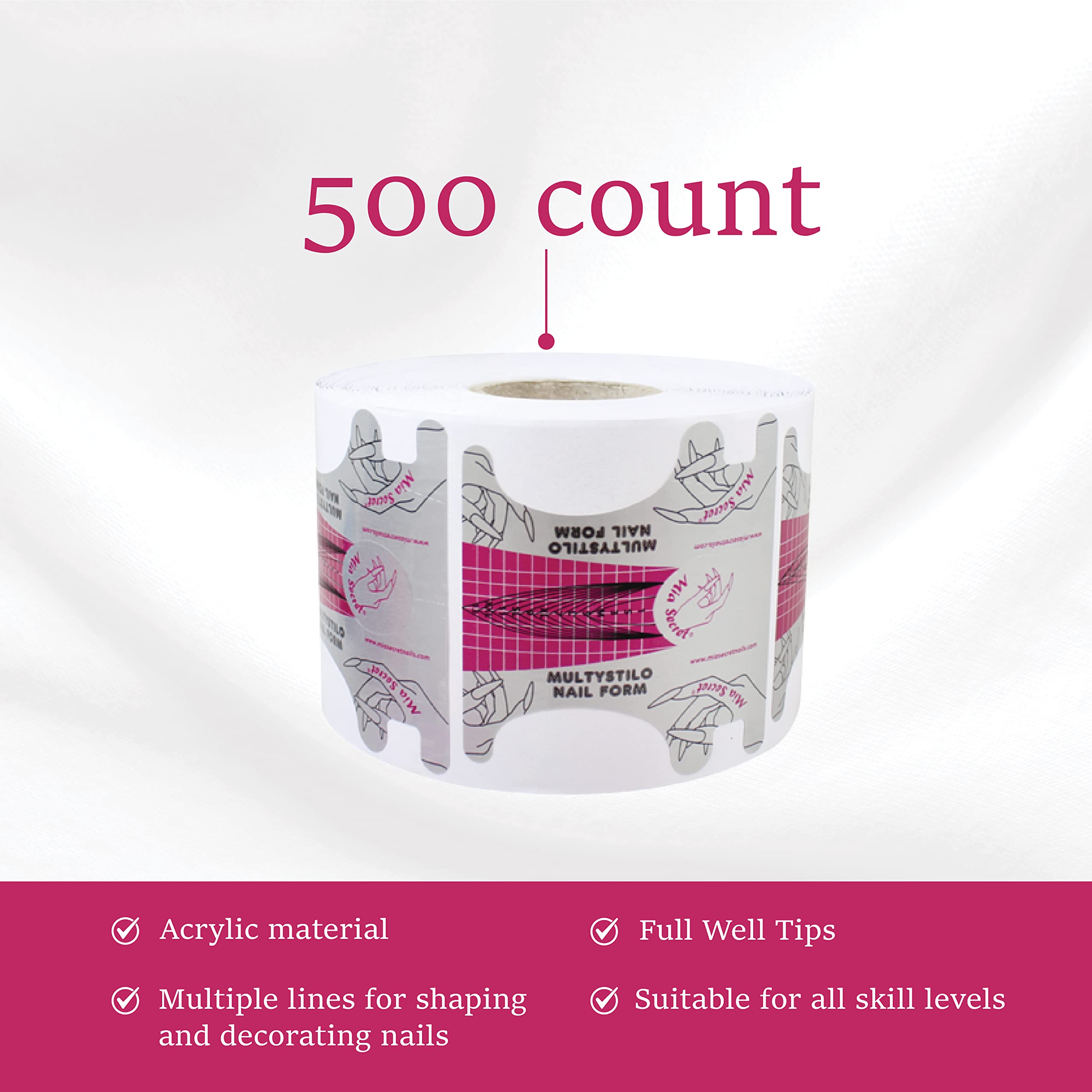 Mia Secret Multistilo compatible with acrylic powder for versatile extensions.