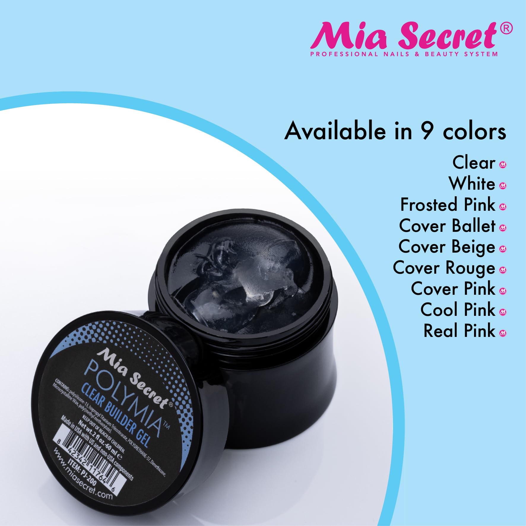 Polimia nails curing under UV/LED lamp for proper setting