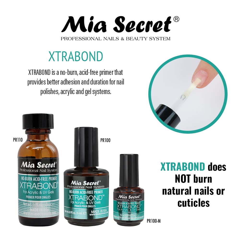 Mia Secret professional nail prep set with compact bottles for salons