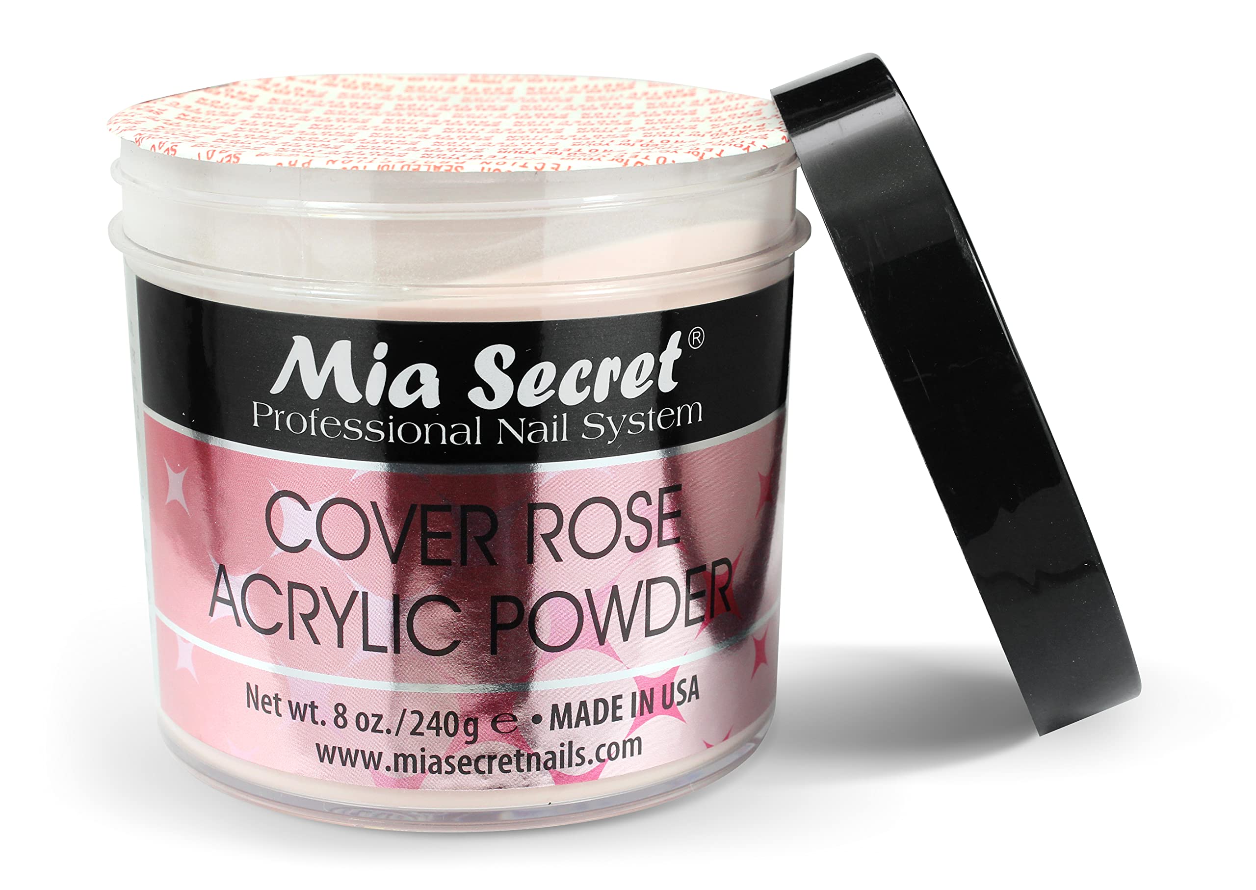 Mia Secret professional nail system packaging shows rose shade option