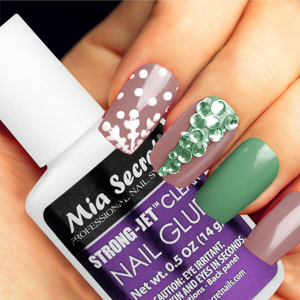 Mia Secret brush-on glue 335 delivers controlled application during delicate nail work