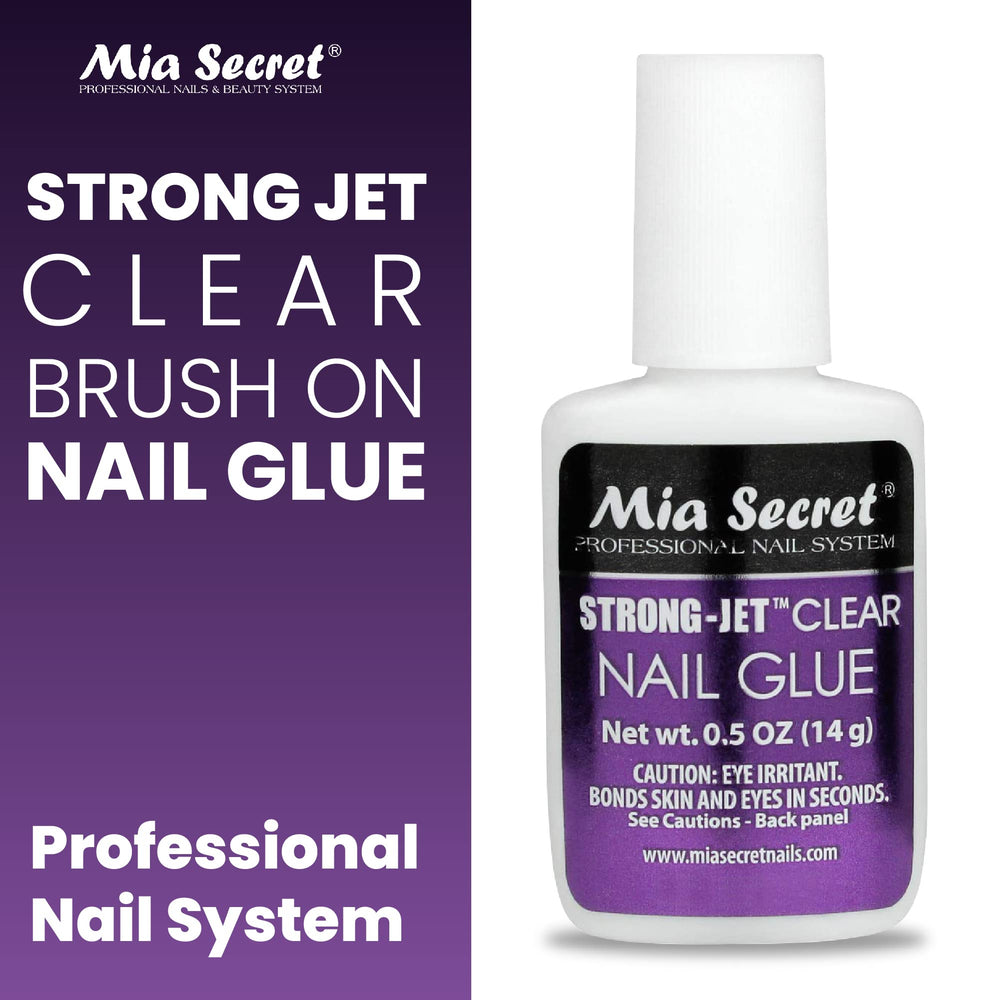 Mia Secret Strong-Jet Glue 335 quick-dry bonds crystals securely to tips
