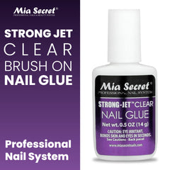 Mia Secret Strong-Jet Glue 335 quick-dry bonds crystals securely to tips