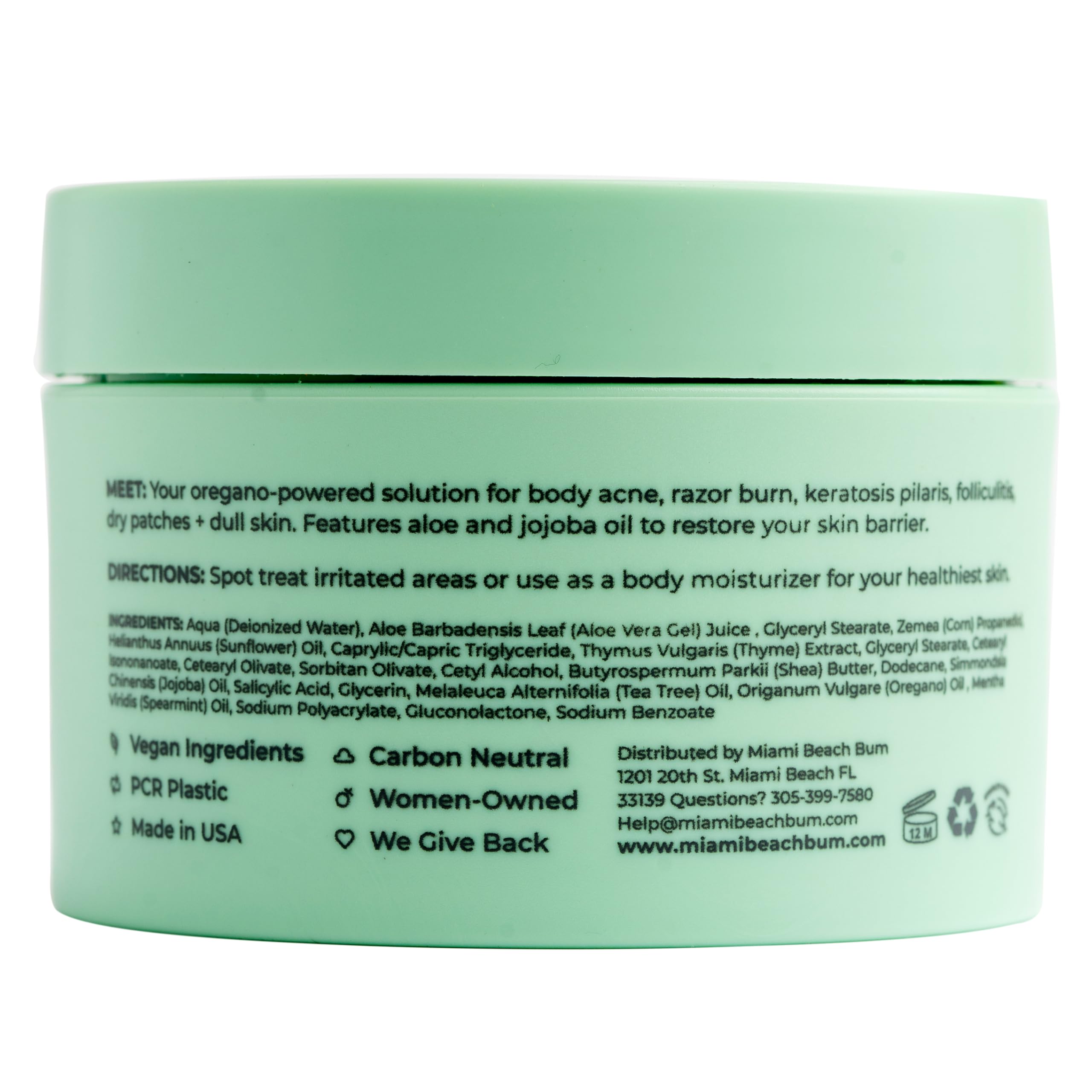 Miami Beach Bum body butter jar for daily hydration