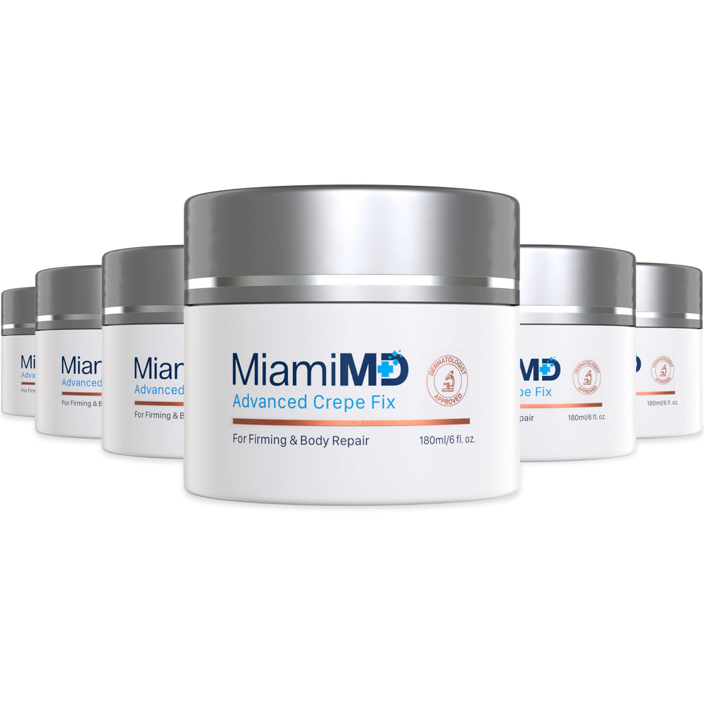 MiamiMD Advanced Crepe Fix bottle for firming and smoothing skin.