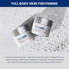 MiamiMD Advanced Crepe Fix cream-open reveals rich texture for easy application.
