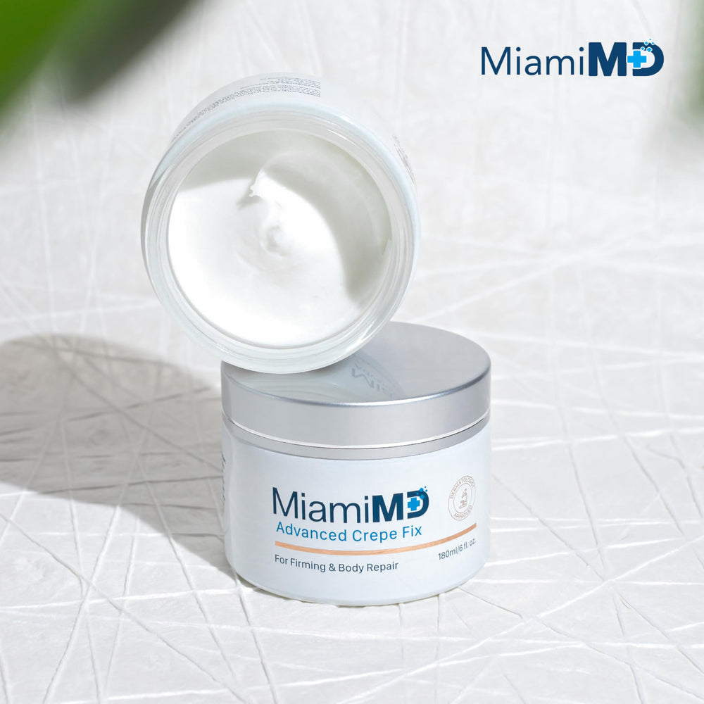 MiamiMD Advanced Crepe Fix packaging communicates 6-pack value for skin care.