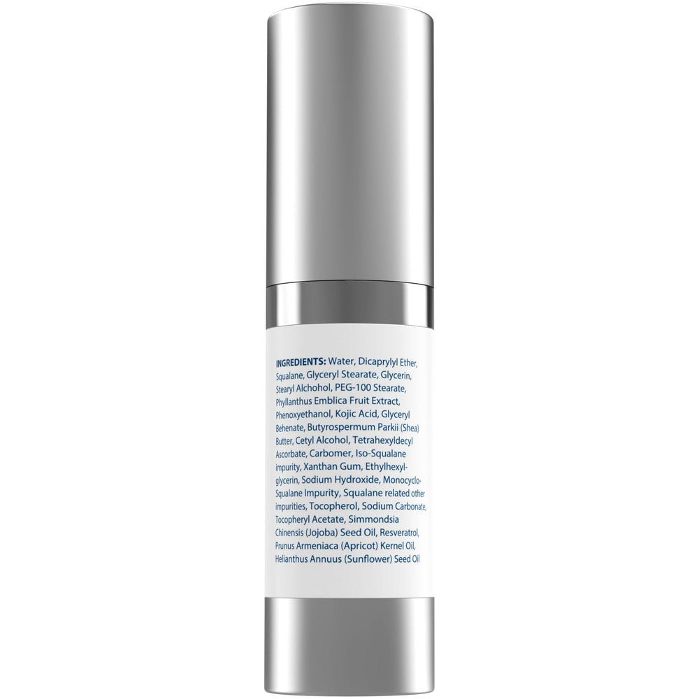Pump dispenser of MiamiMD serum for consistent pea-sized application.