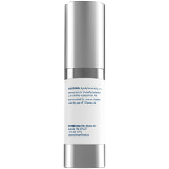 Texture of MiamiMD serum on skin indicating lightweight, blendable formula for even tone.