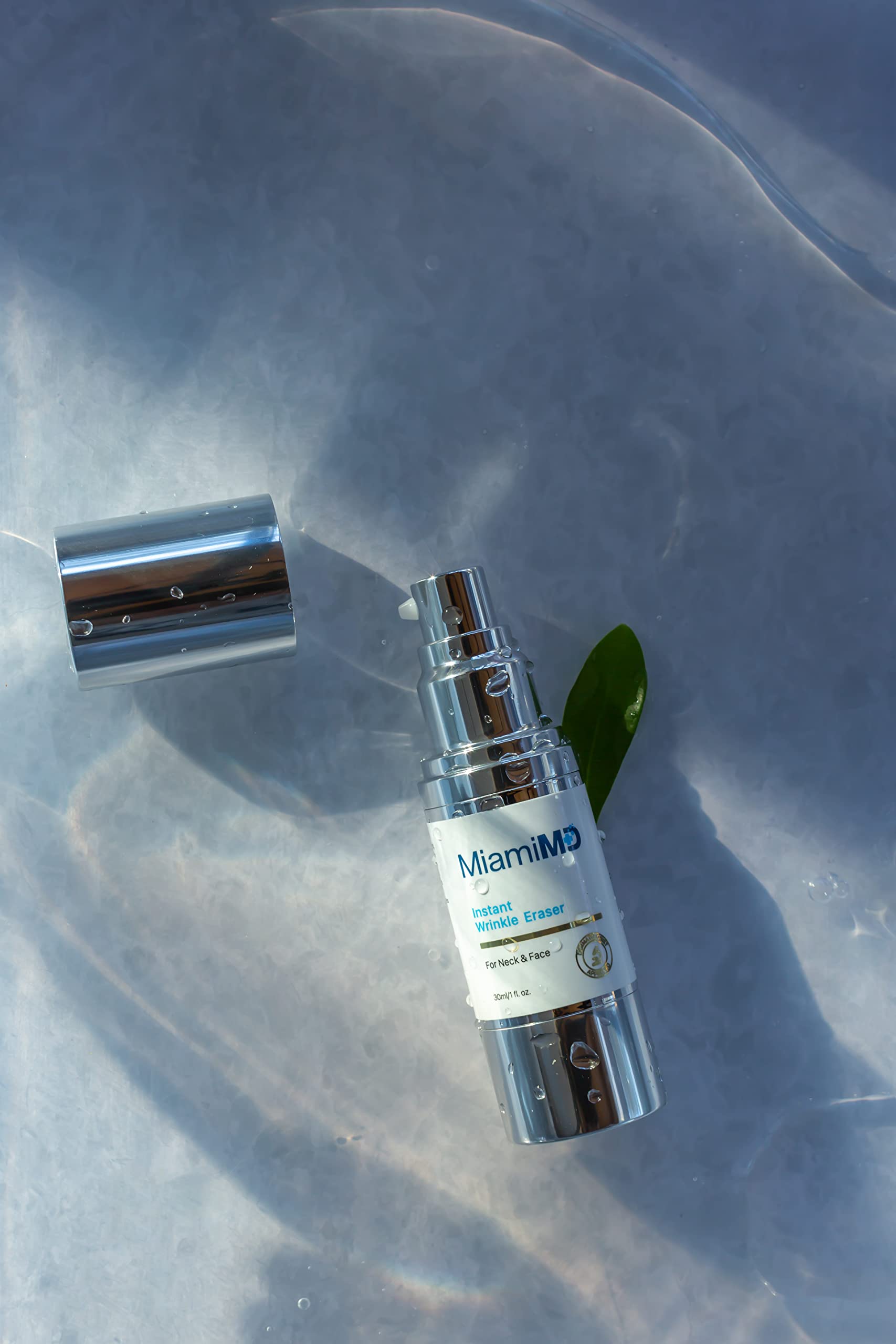 MiamiMD Instant Wrinkle Eraser texture close-up shows a smooth layer