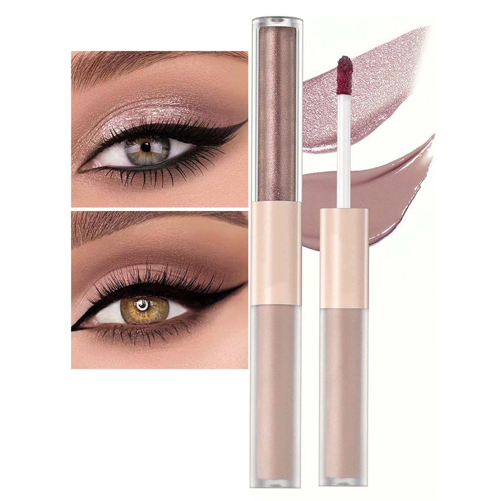 MiaSarah Rosy Brown Liquid Eyeshadow with dual-end design for versatile looks.