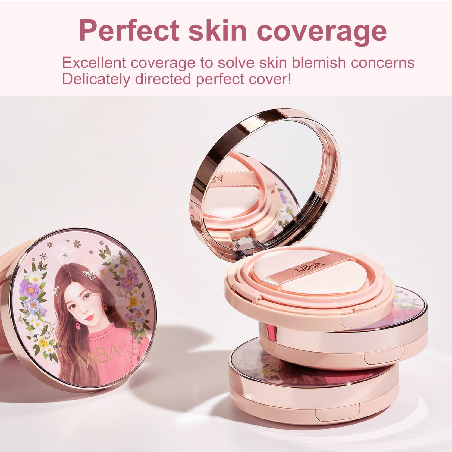 MIBA Ion Calcium Foundation One-Touch Cover smooths skin naturally