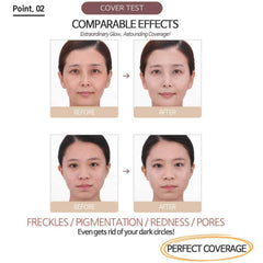 MIBA Ionized Calcium Foundation Season 2 closeup reveals pigment and glow