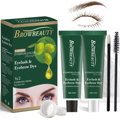 MIBYLEN lash-brow color kit packaging open for at-home color application