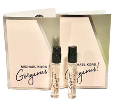 Michael Kors Gorgeous EDP sample vial pair for on-the-go testing