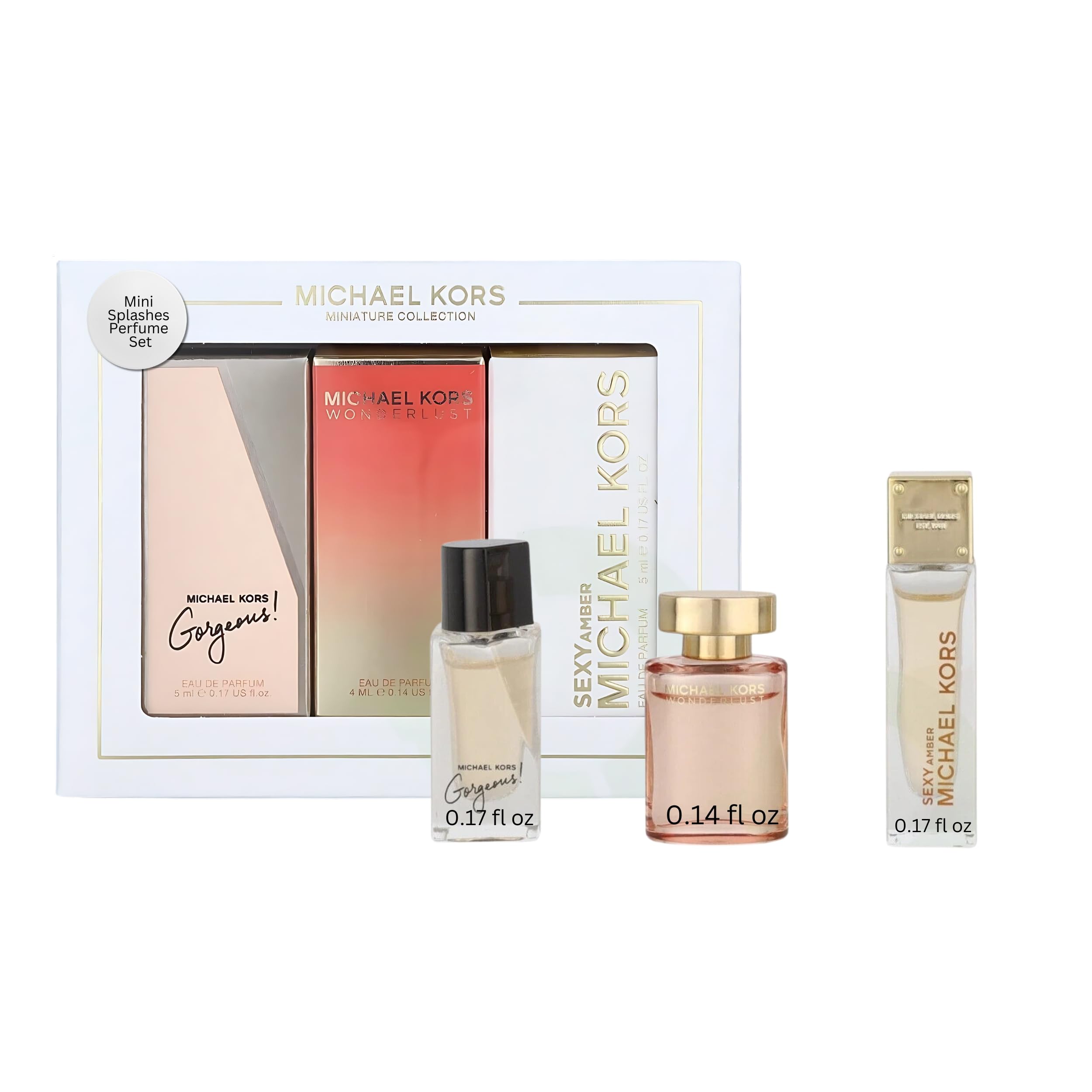 Michael Kors Gorgeous mini EDP splash bottle for on-the-go elegance