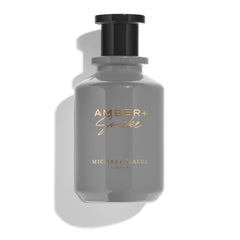 Michael Malul Amber + Smoke bottle front, bold design for everyday confidence.